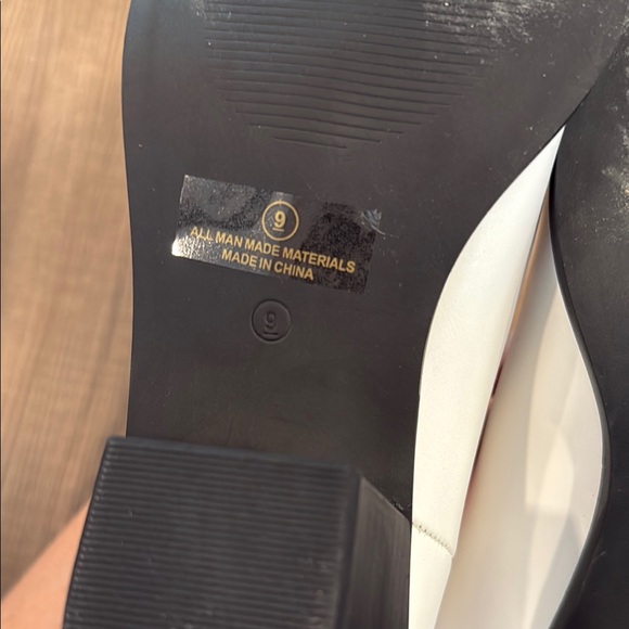 Lulu's White Heeled Boots with Decorative Stitching - Picture 10 of 12